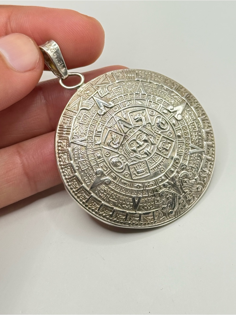 Big Sterling Silver Taxco 925 Maya Calendar Mexico | 26 grams